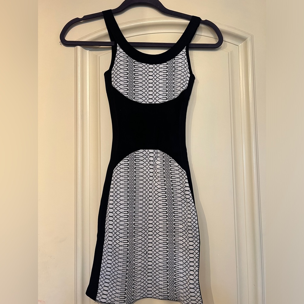 Marciano Dress XXS Black and White Mini